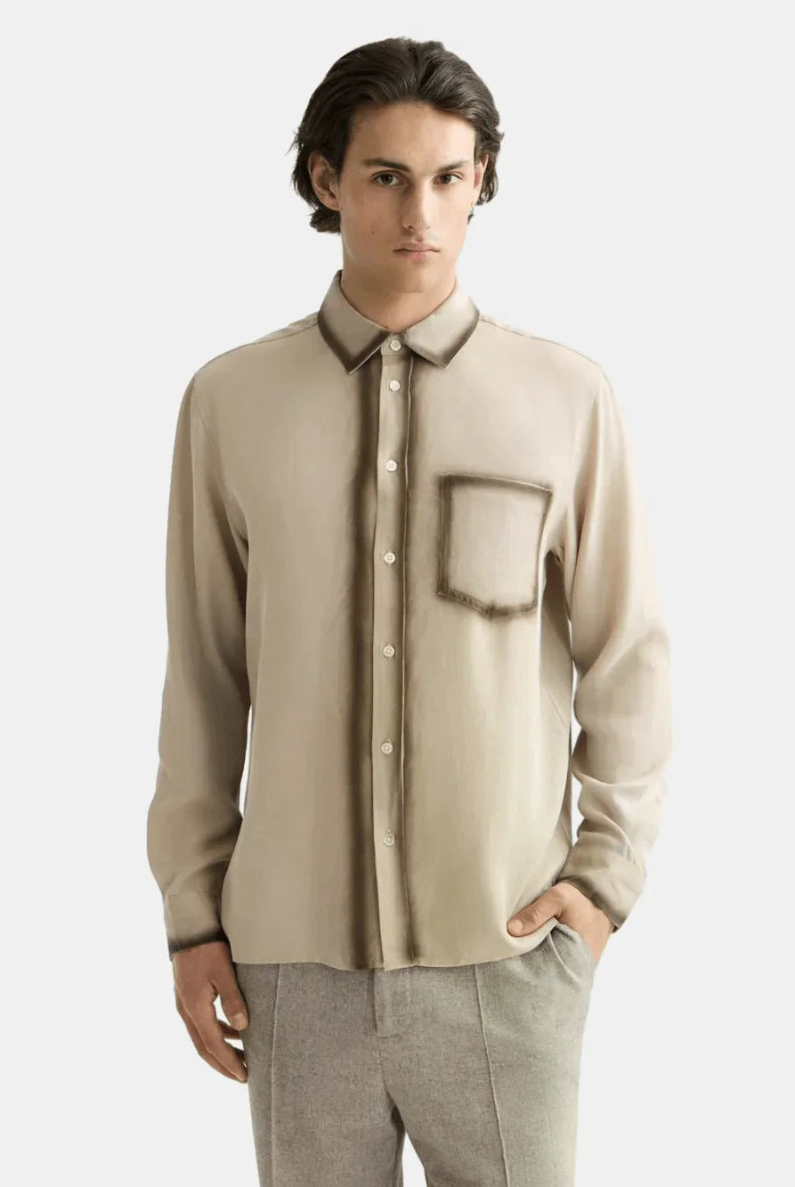 relaxed-fit-tencel-shirt front view by Scotch & Soda