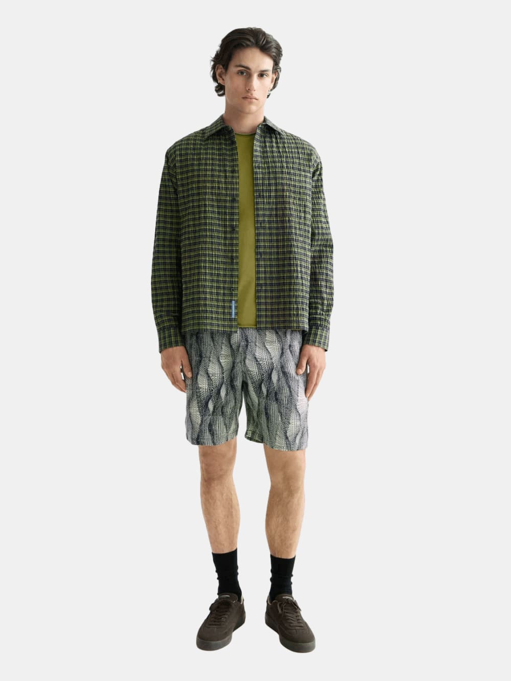 Crinkle Checked Shirt - Scotch & Soda