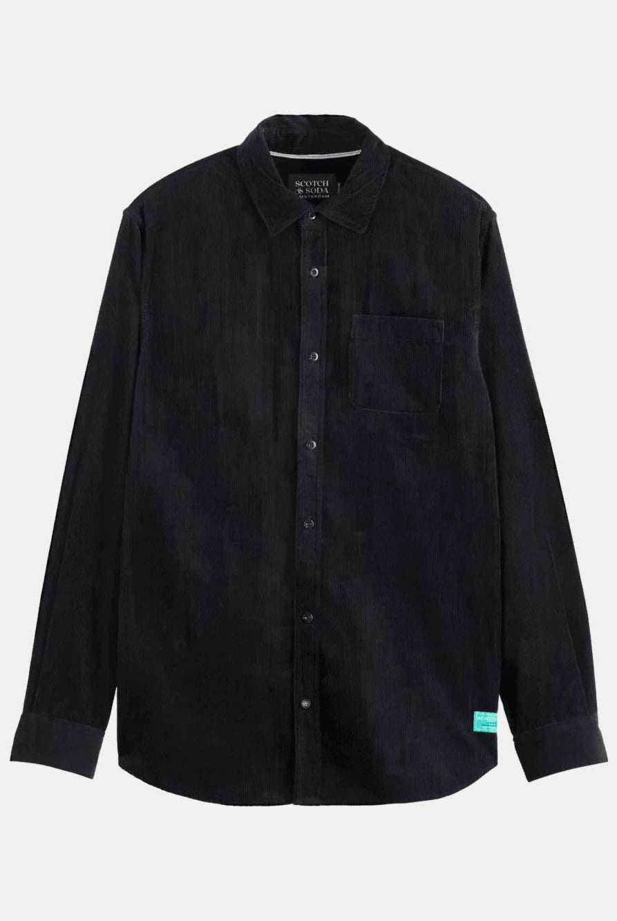 regular-fit-corduroy-shirt front view by Scotch & Soda