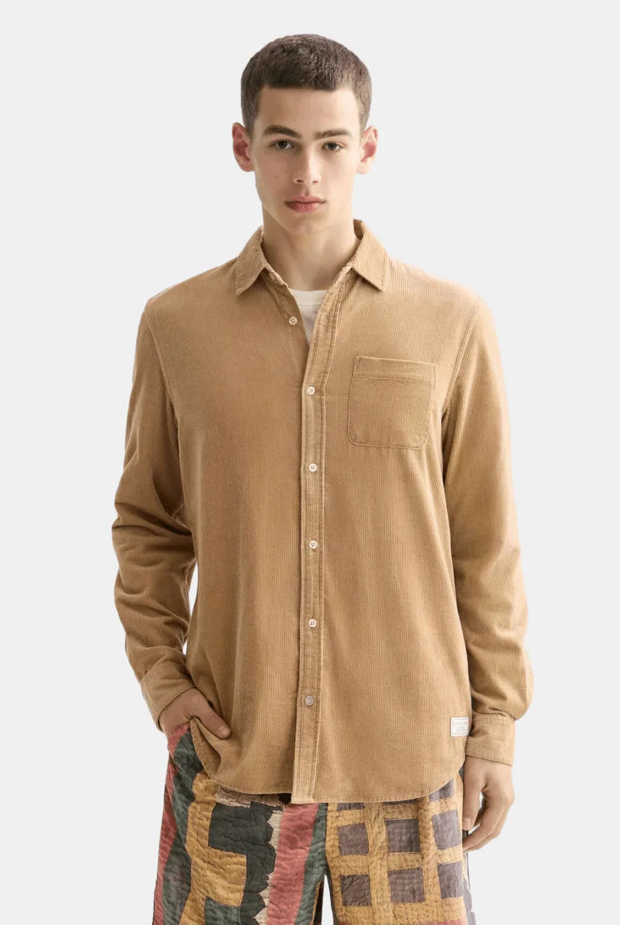 regular-fit-corduroy-shirt-1 front view by Scotch & Soda