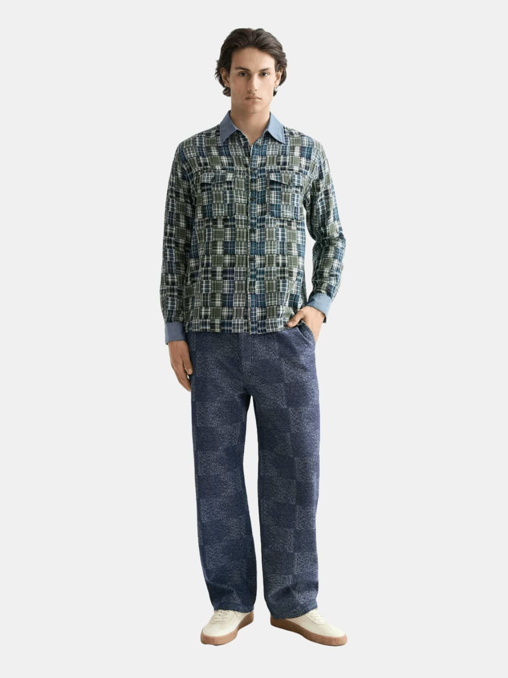 Patchwork Flannel Relaxed-Fit Shirt - Scotch & Soda