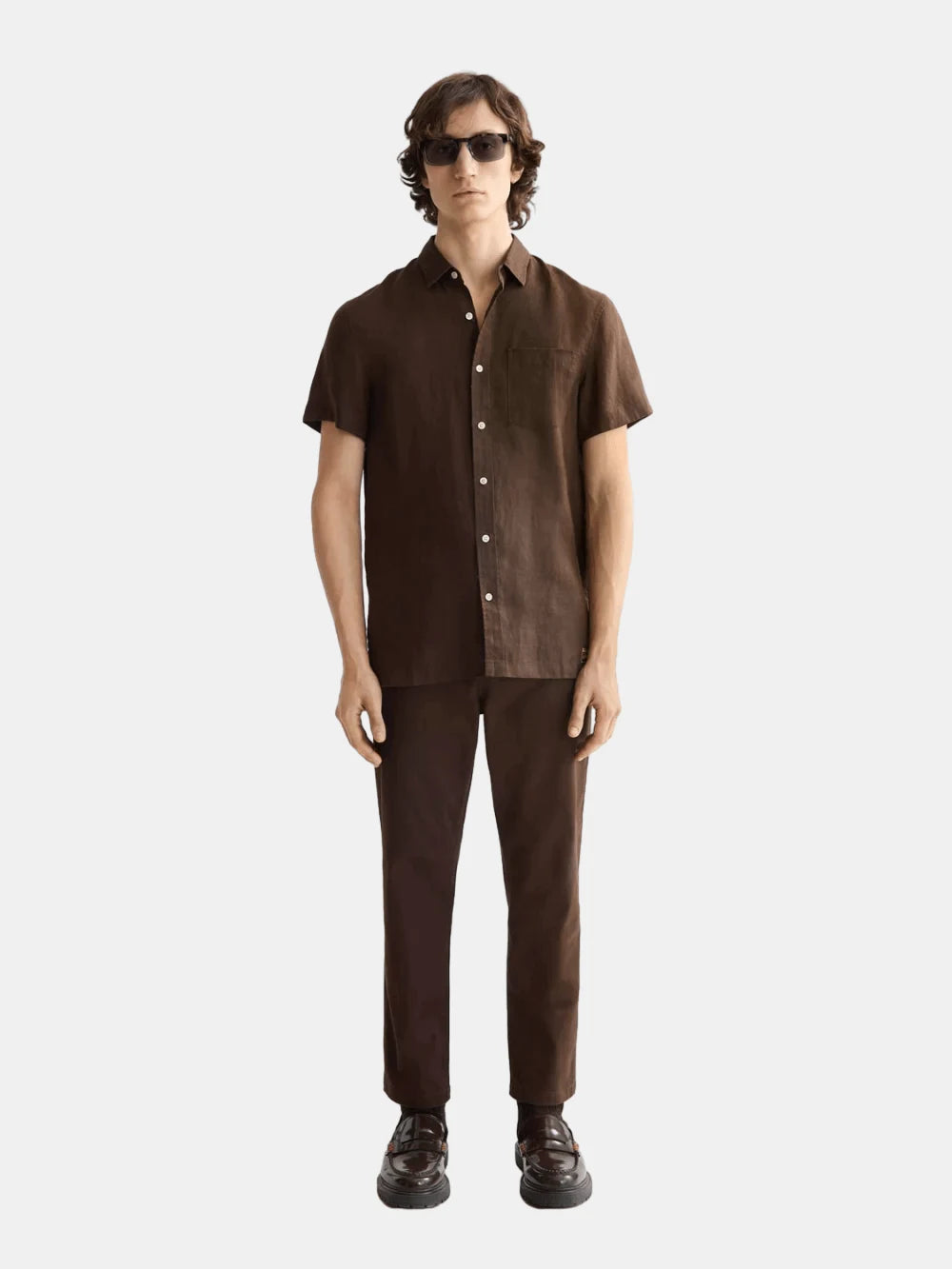 Core Seasonal - Regular-Fit Short-Sleeved Linen Shirt - Scotch & Soda