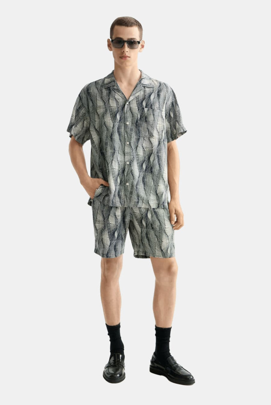 Printed Short-Sleeved Tencel Shirt - Scotch & Soda