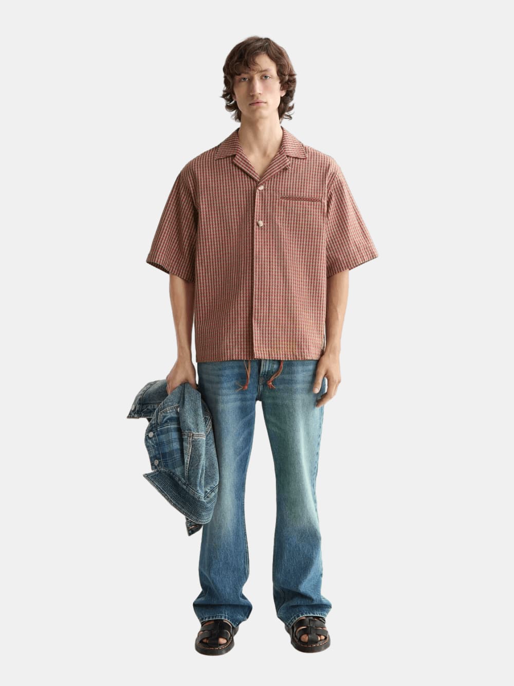 Micro geo print short-sleeved shirt - Scotch & Soda