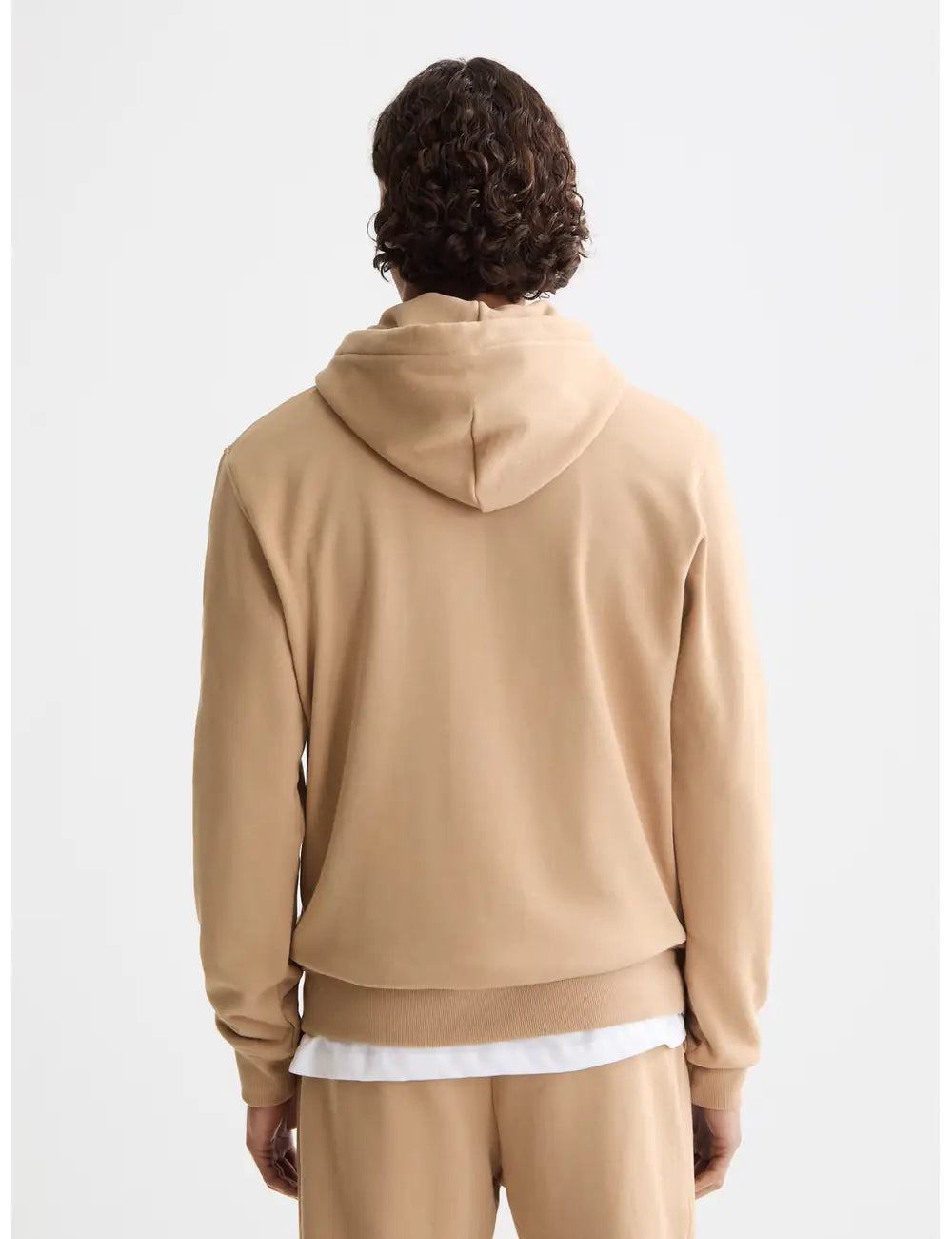 Logo Badge Hoodie detail shot showing fabric and craftsmanship by Scotch & Soda