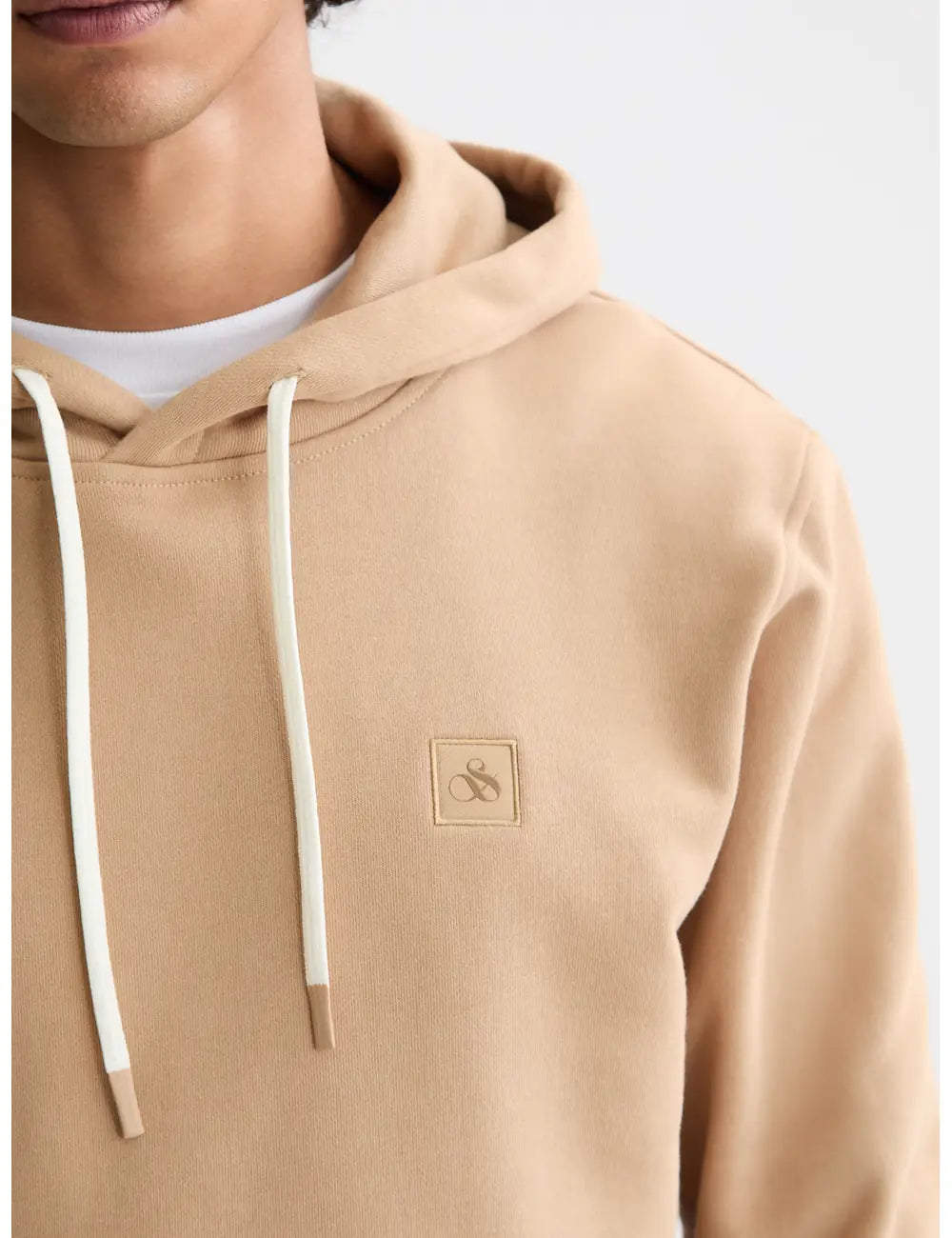 Logo Badge Hoodie detail view by Scotch & Soda