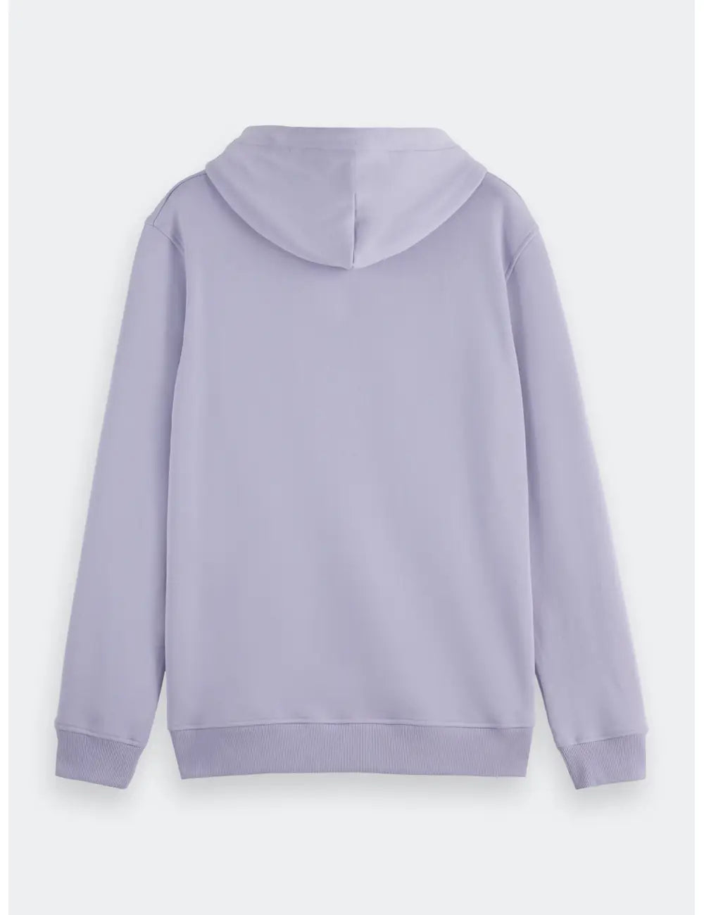 Logo Badge Hoodie flat lay back view by Scotch & Soda