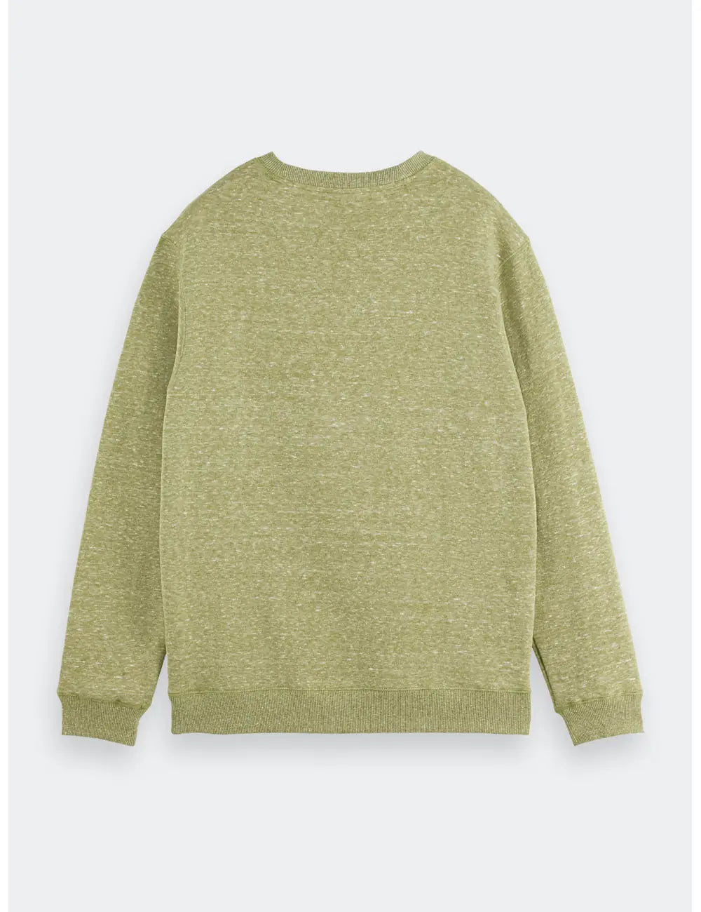 Melange Crew Sweatshirt flat lay back view by Scotch & Soda