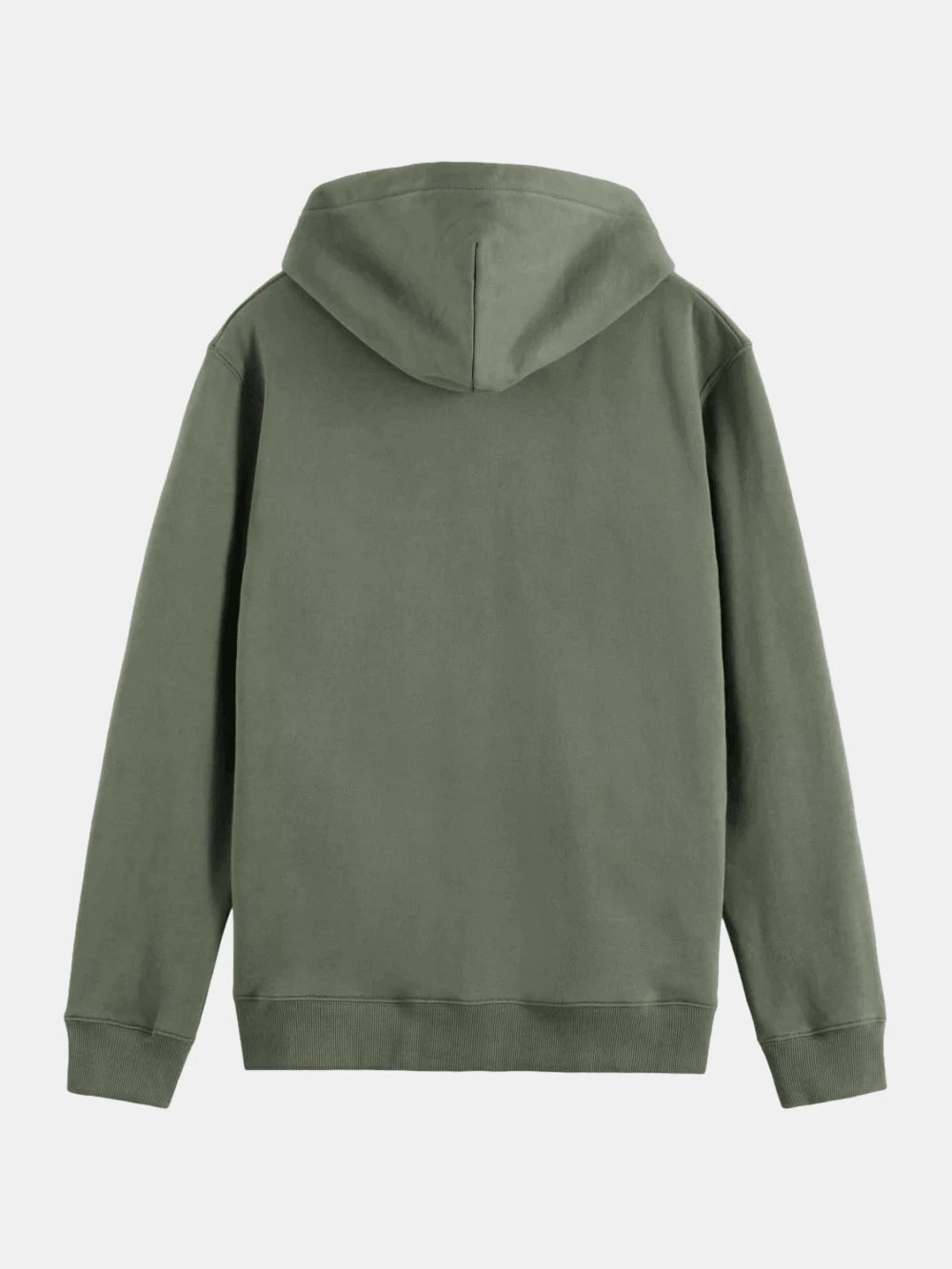 full-zip-logo-hoodie back view by Scotch & Soda