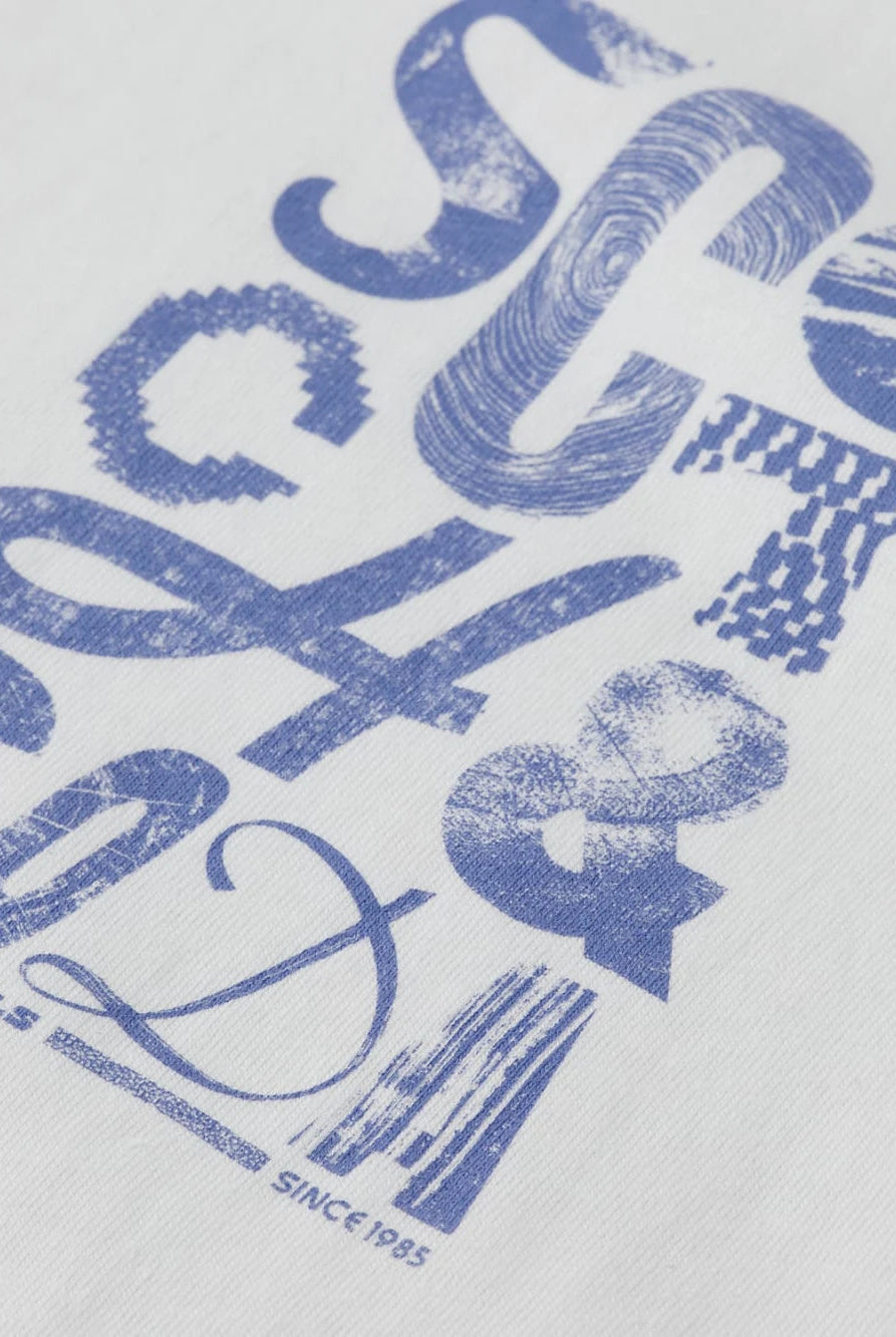 regular-fit-left-chest-logo-t-shirt detail shot by Scotch & Soda