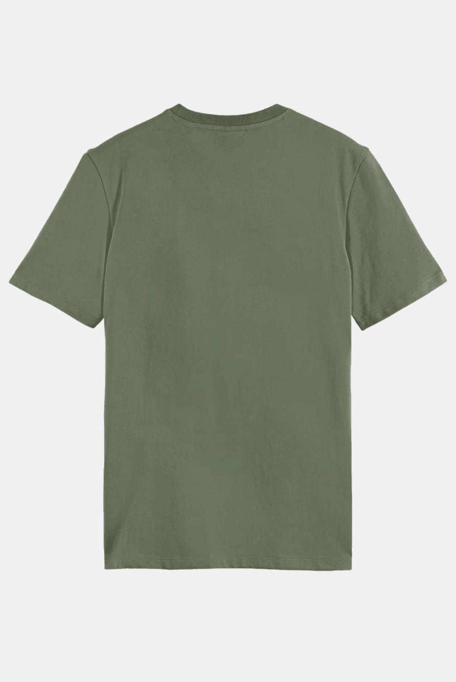 regular-fit-left-chest-logo-t-shirt-1 back view by Scotch & Soda