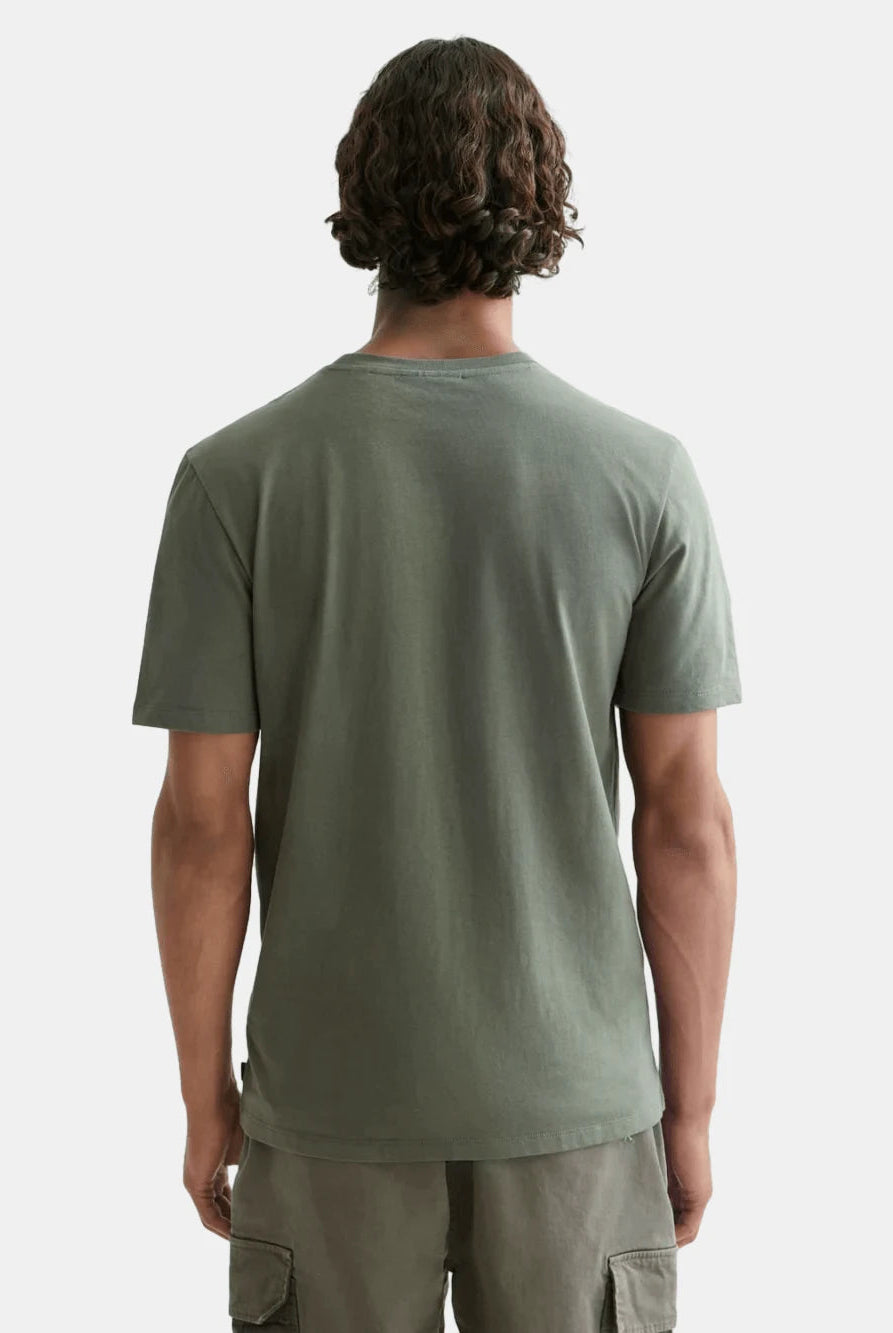 regular-fit-left-chest-logo-t-shirt-1 back view by Scotch & Soda
