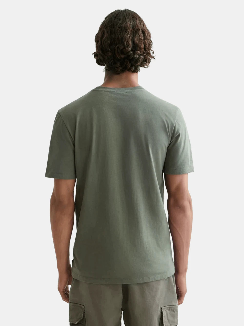 regular-fit-left-chest-logo-t-shirt-1 back view by Scotch & Soda