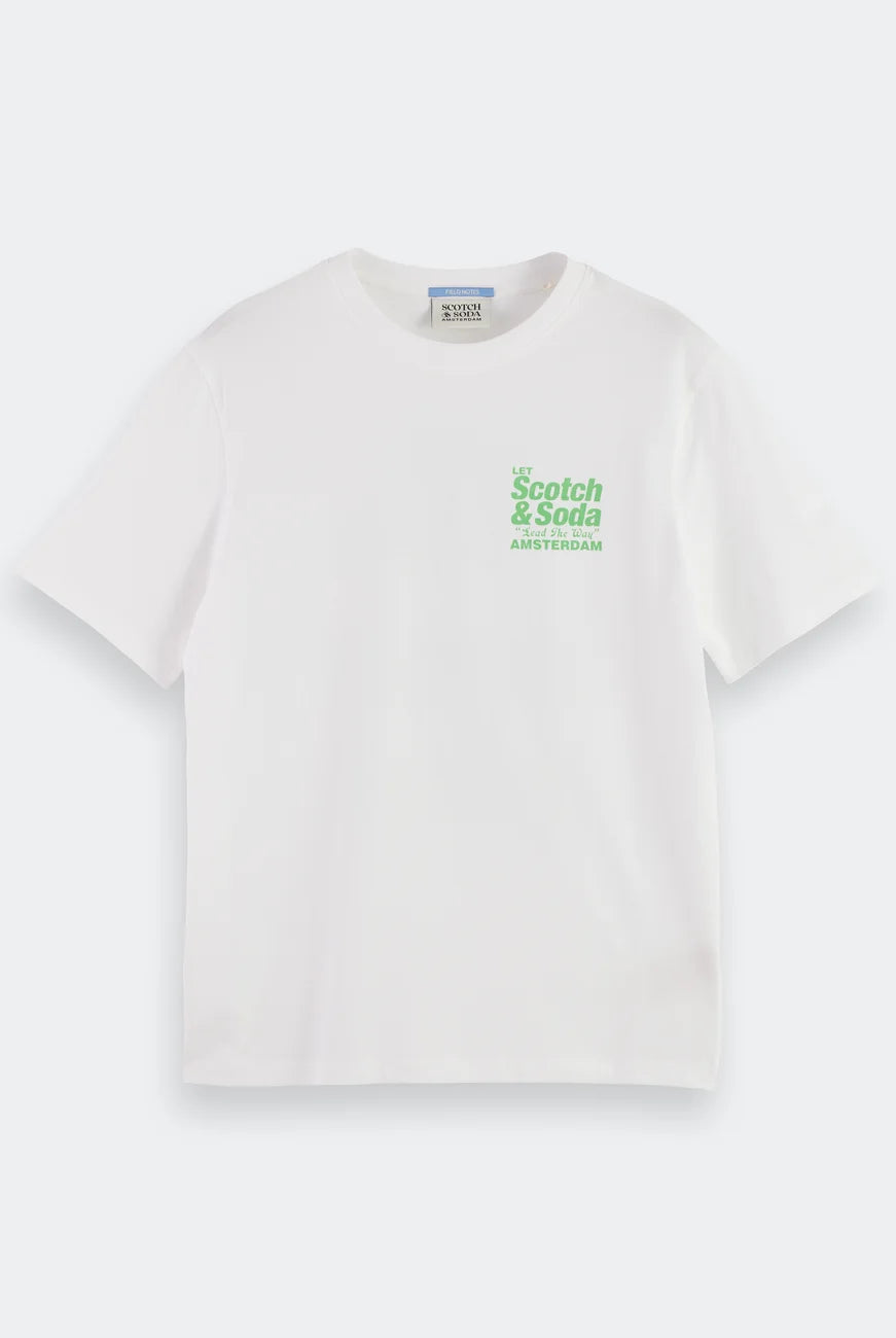 Regular Fit T Shirt flat lay front view by Scotch & Soda