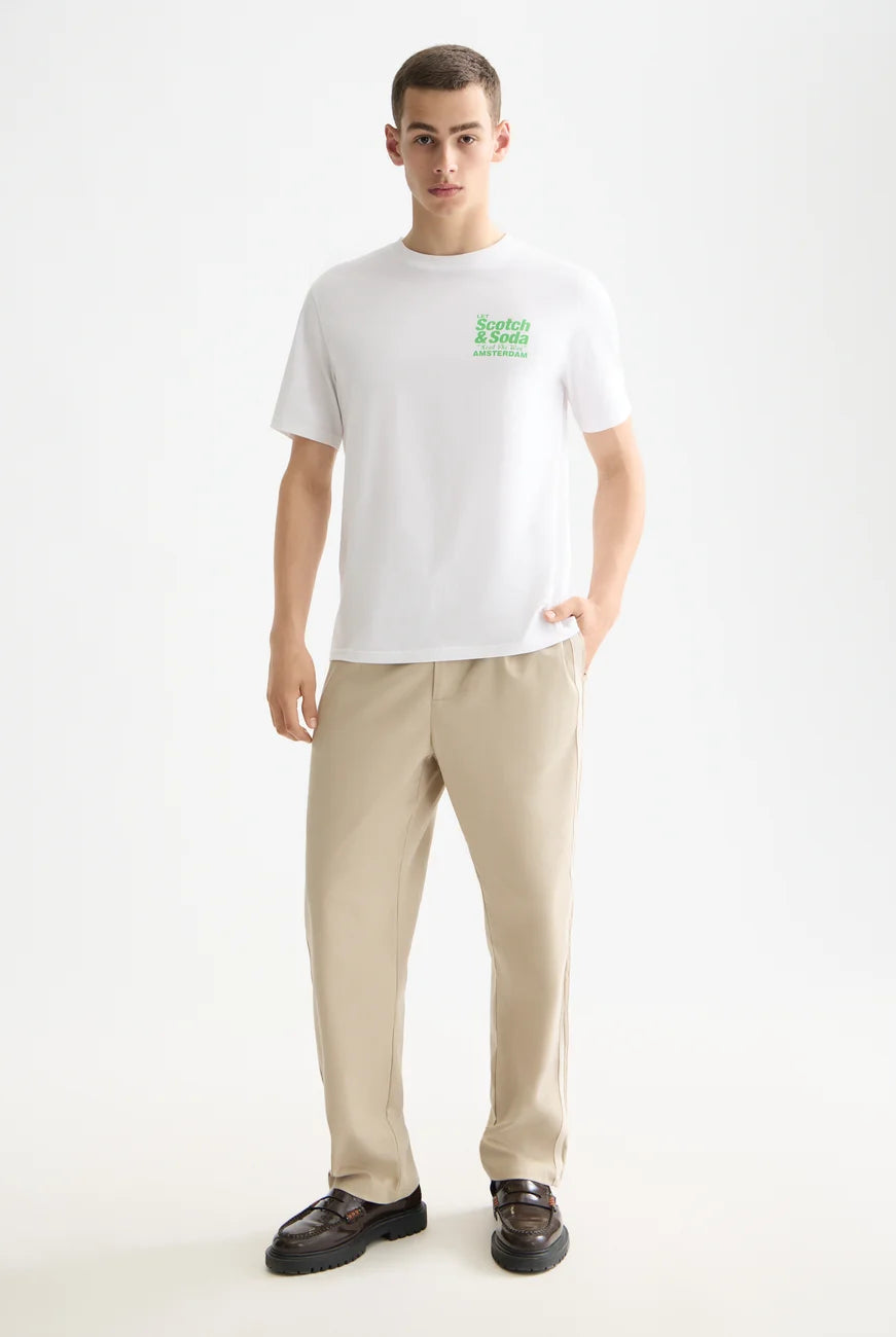 Regular Fit T Shirt full model shot showing overall fit by Scotch & Soda