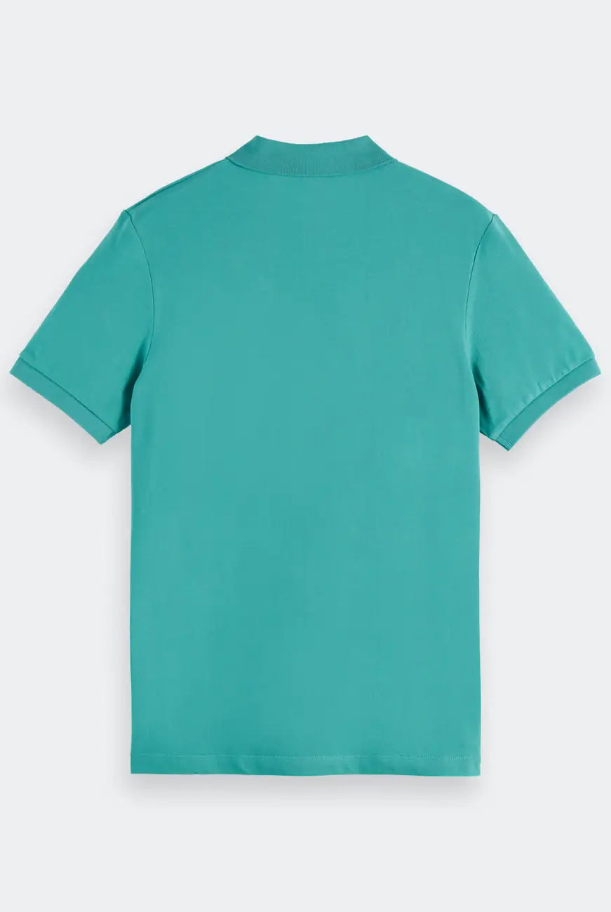 Regular Fit Polo flat lay back view by Scotch & Soda