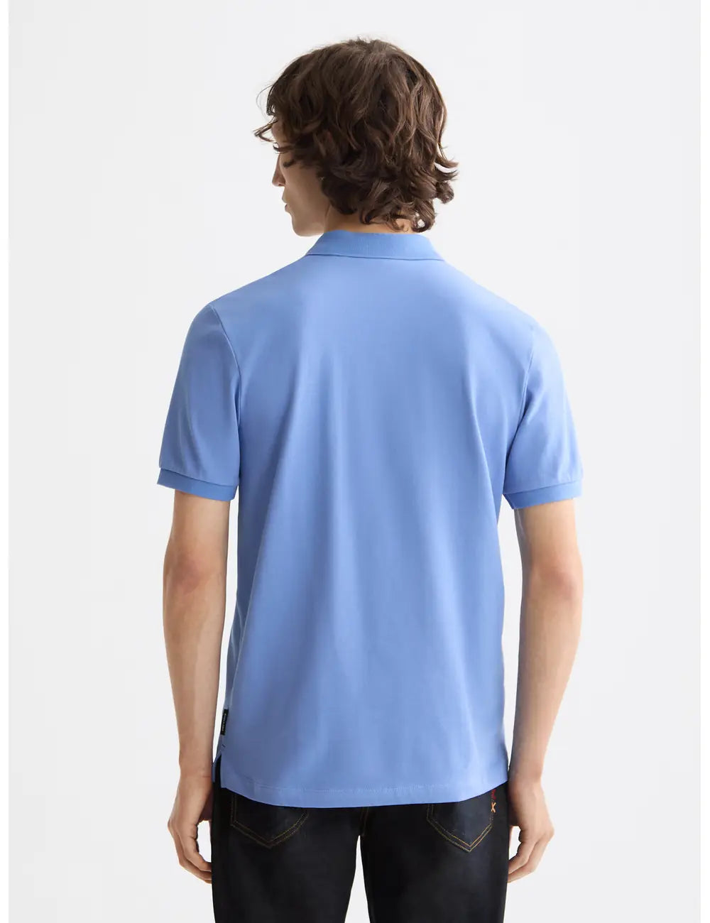 Regular Fit Polo detail shot showing fabric and craftsmanship by Scotch & Soda