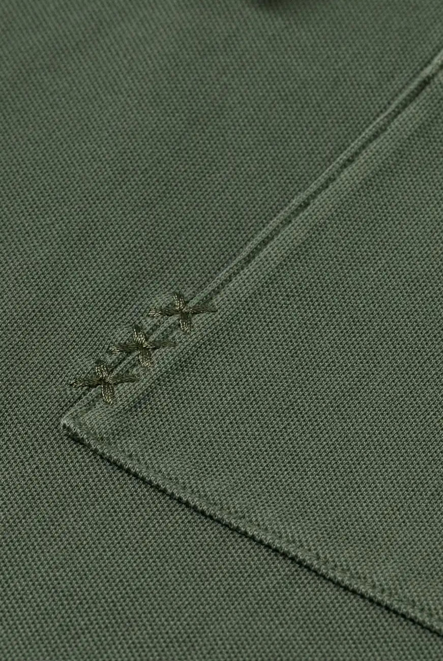 Pique Relaxed Polo detail view by Scotch & Soda