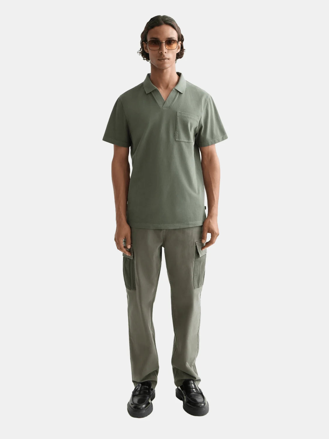 Garment-Dyed Pique Relaxed Fit Pocket Polo - Scotch & Soda