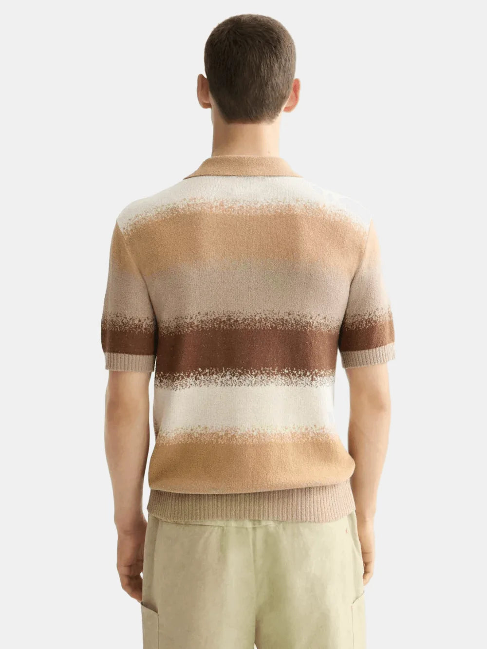 knitted-degrade-polo back view by Scotch & Soda