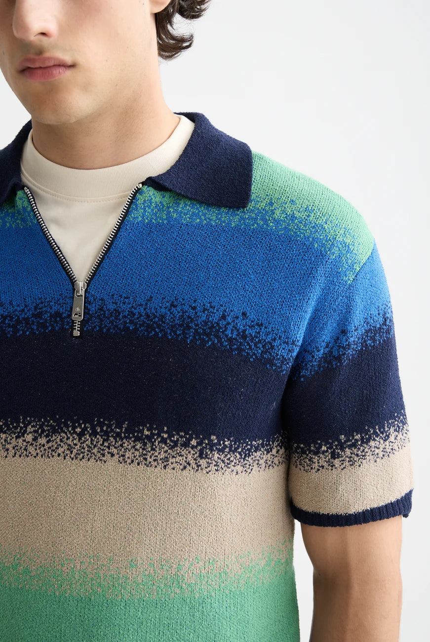 Knitted Degrade Polo detail view by Scotch & Soda