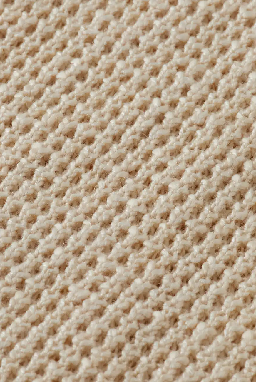Waffle Stitch Dropped Shoulder detail view by Scotch & Soda