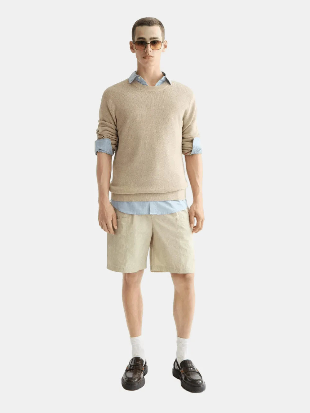 Linen Blend Crew Neck - Scotch & Soda