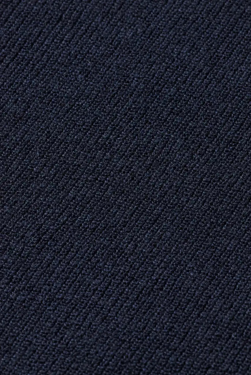 Linen Blend Crew Neck detail view by Scotch & Soda