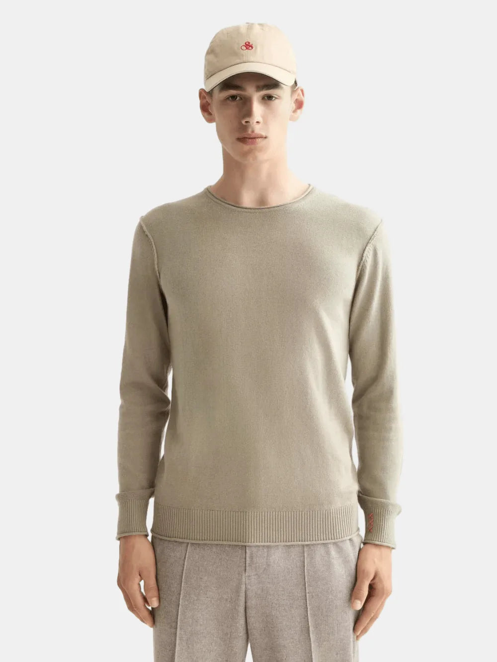 Neps Wool Blend Pullover front view showing fit and finish by Scotch & Soda