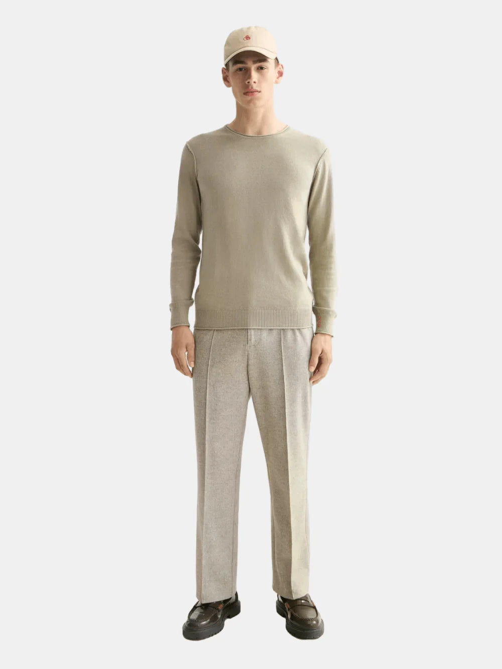 Neps Wool Pullover full model shot showing overall fit by Scotch & Soda