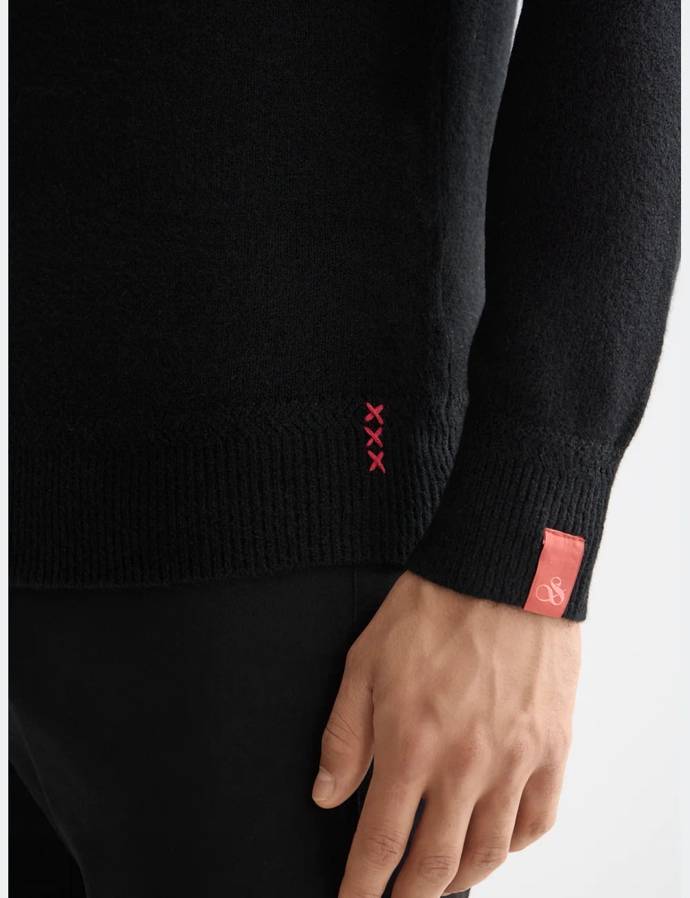 Soft Knit Crew Neck detail view by Scotch & Soda