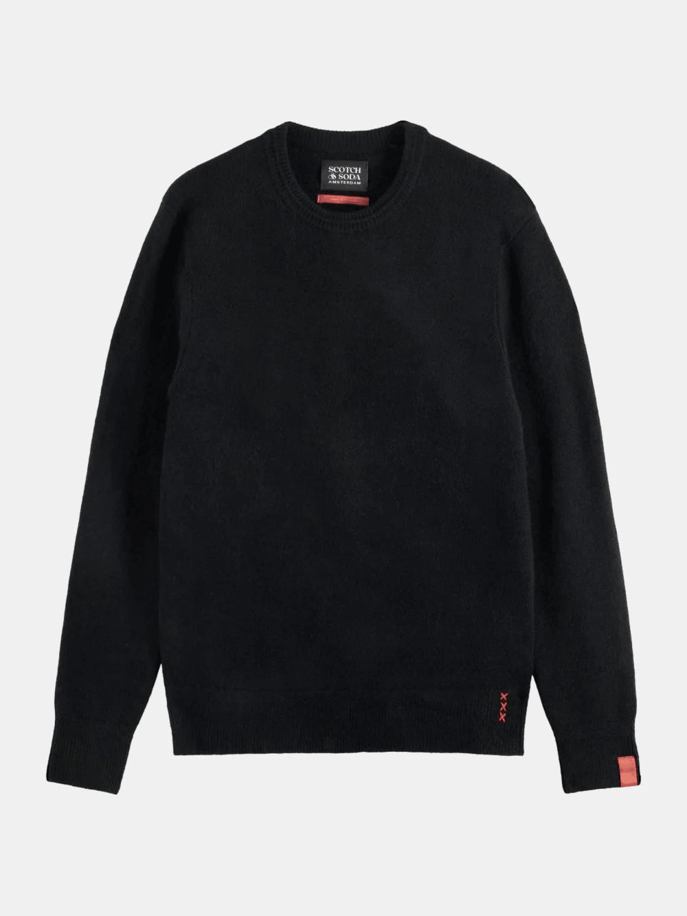 soft-knit-regular-fit-crew-neck front view by Scotch & Soda