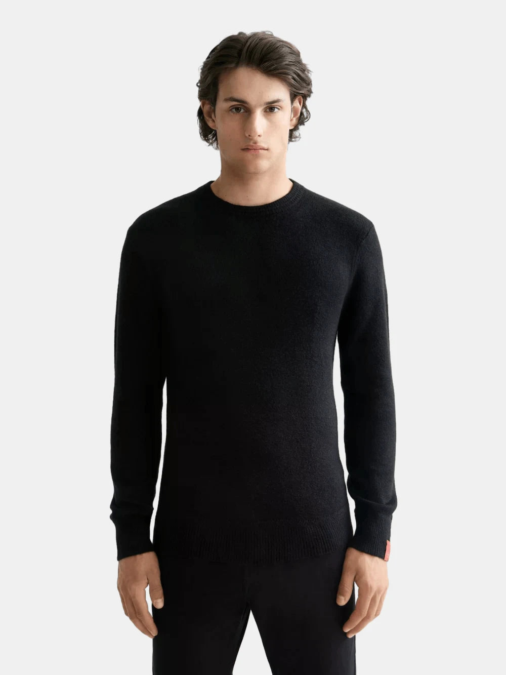 soft-knit-regular-fit-crew-neck front view by Scotch & Soda
