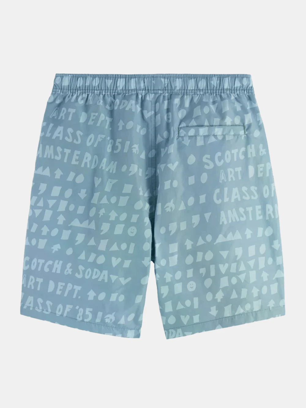 printed-longer-length-swim-shorts detail view by Scotch & Soda