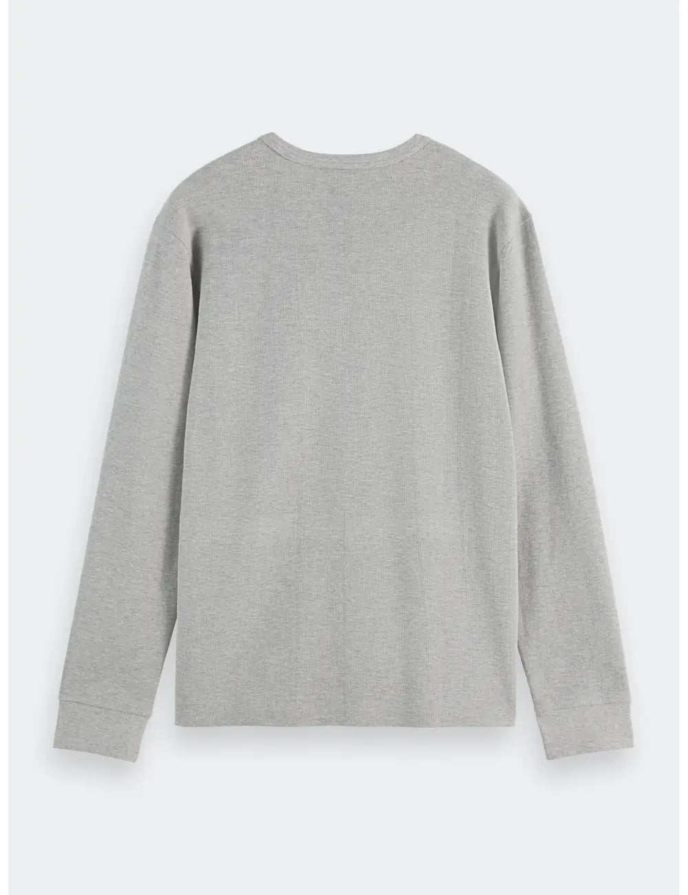 Waffle T Shirt Ls flat lay back view by Scotch & Soda