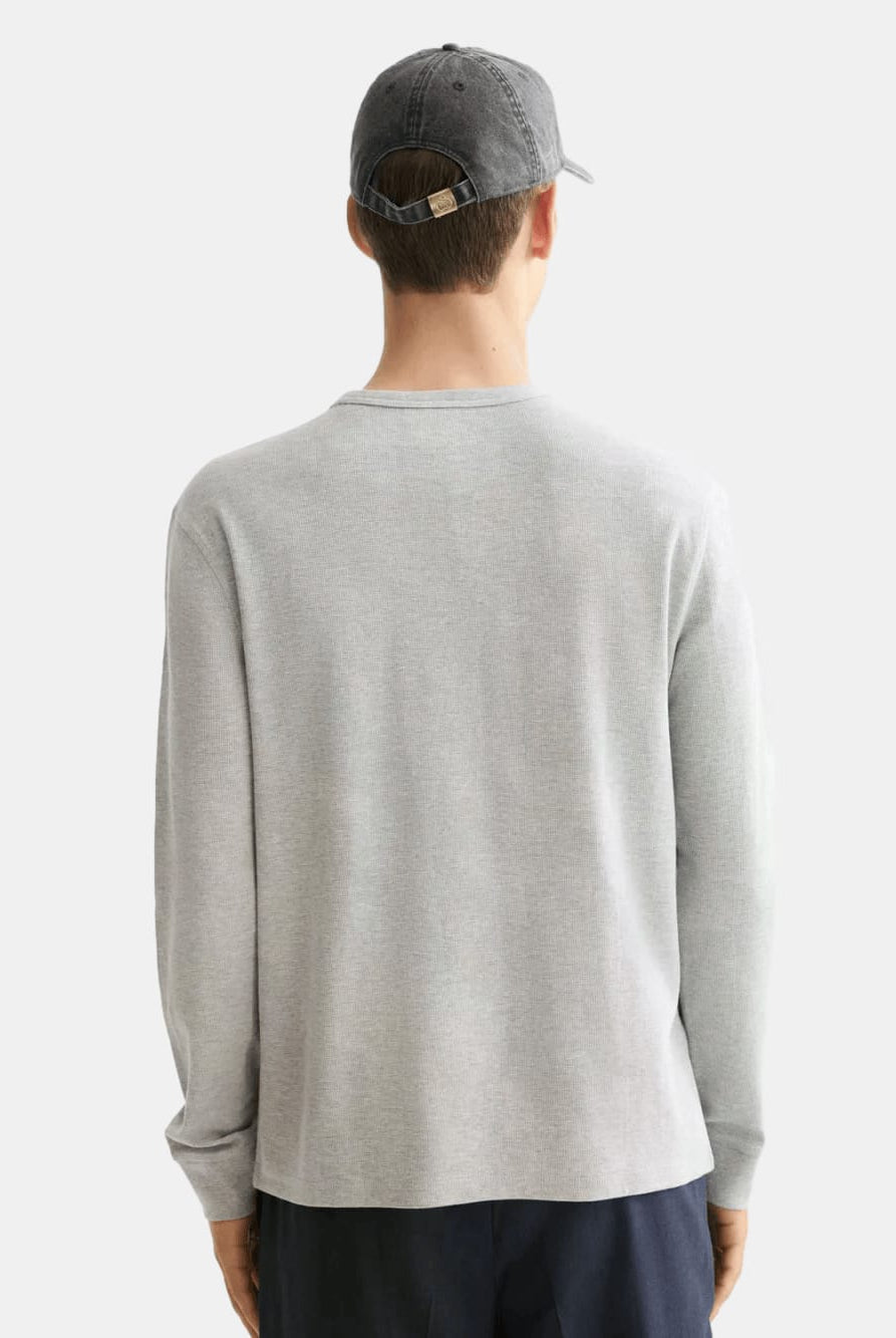 waffle-t-shirt-ls back view by Scotch & Soda