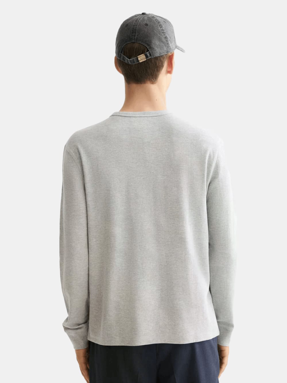 waffle-t-shirt-ls back view by Scotch & Soda