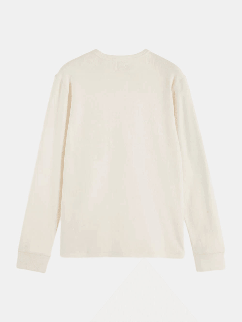 waffle-t-shirt-ls-1 back view by Scotch & Soda