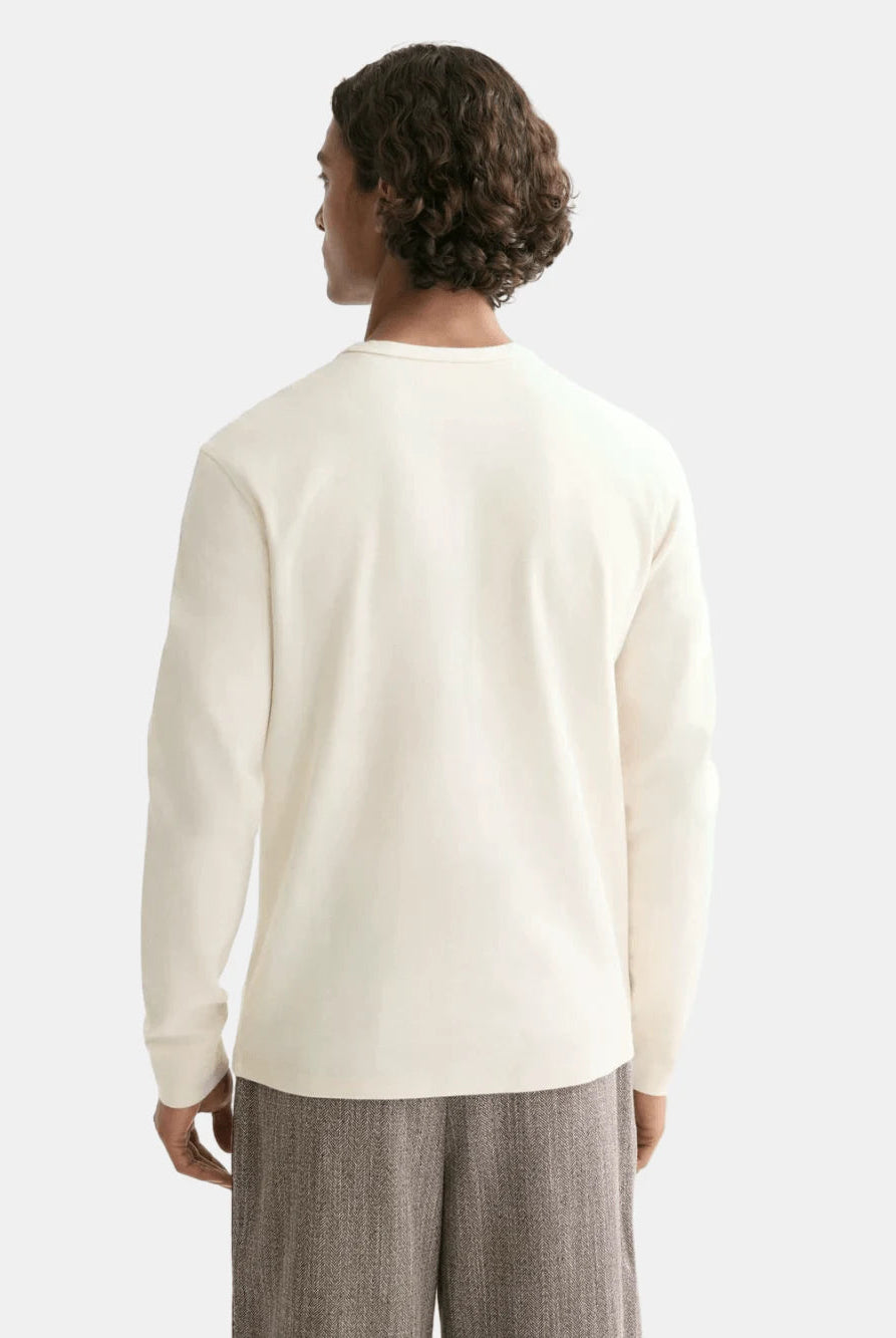 waffle-t-shirt-ls-1 back view by Scotch & Soda