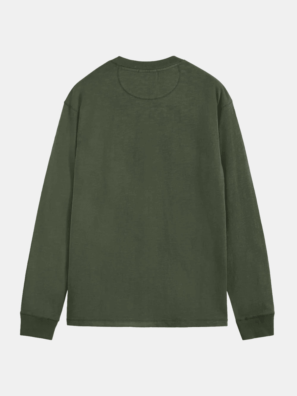 slub-henley-t-shirt-ls back view by Scotch & Soda