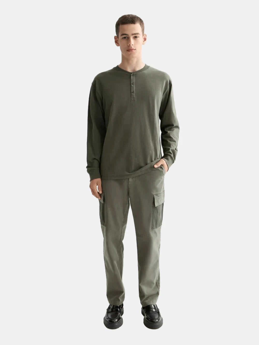 Slub Henley T-Shirt Ls - Scotch & Soda