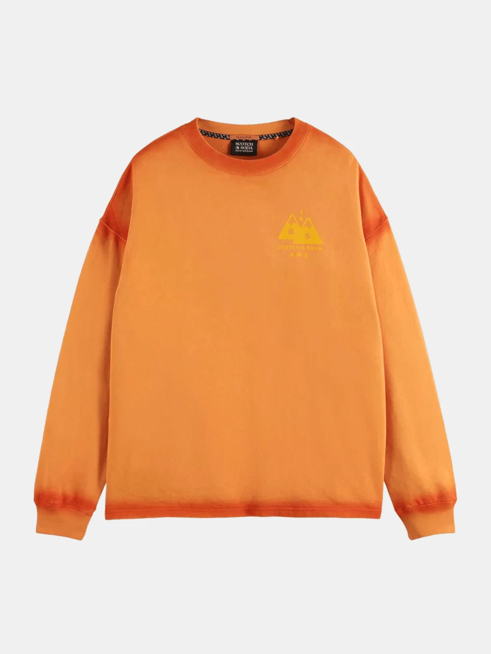 Wash/ Gd Artwork Sweatshirt flat lay front view by Scotch & Soda