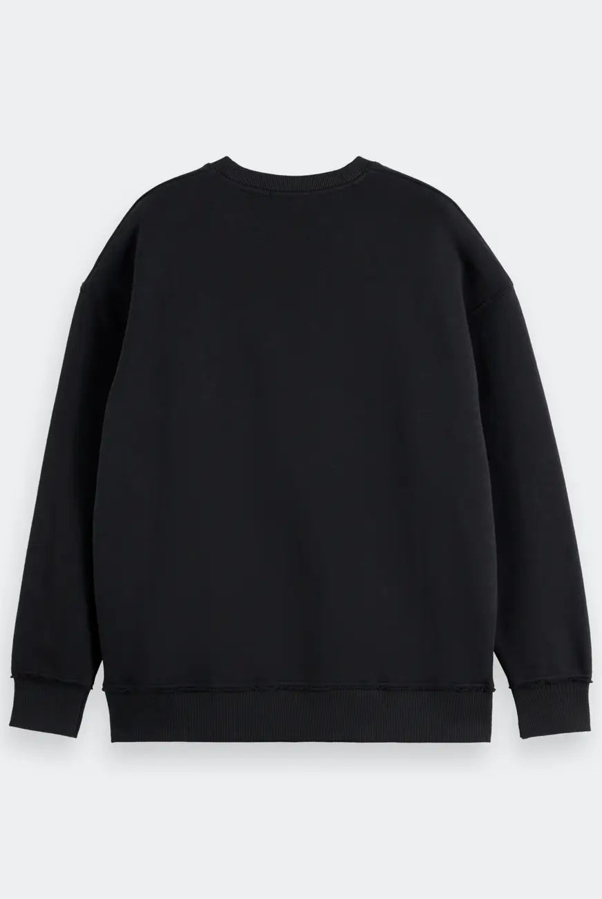 Loose Fit Sweatshirt flat lay back view by Scotch & Soda