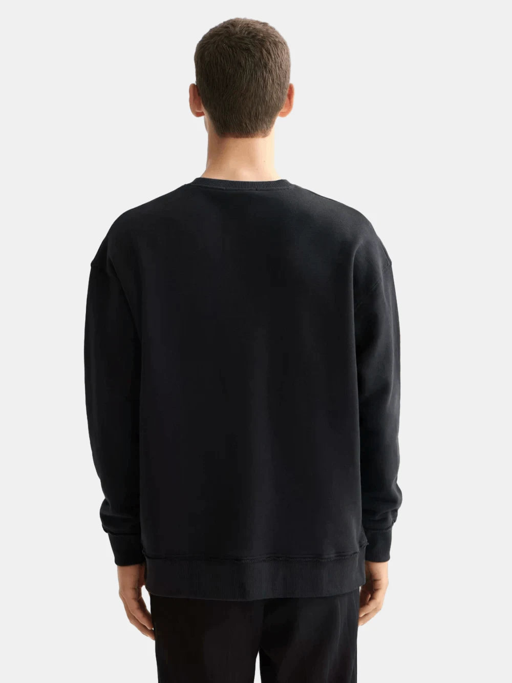 loose-fit-applique-sweatshirt back view by Scotch & Soda