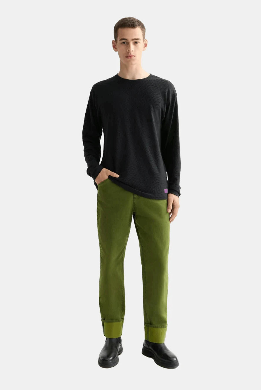Relaxed Fit Jacquard Knit T-Shirt - Scotch & Soda