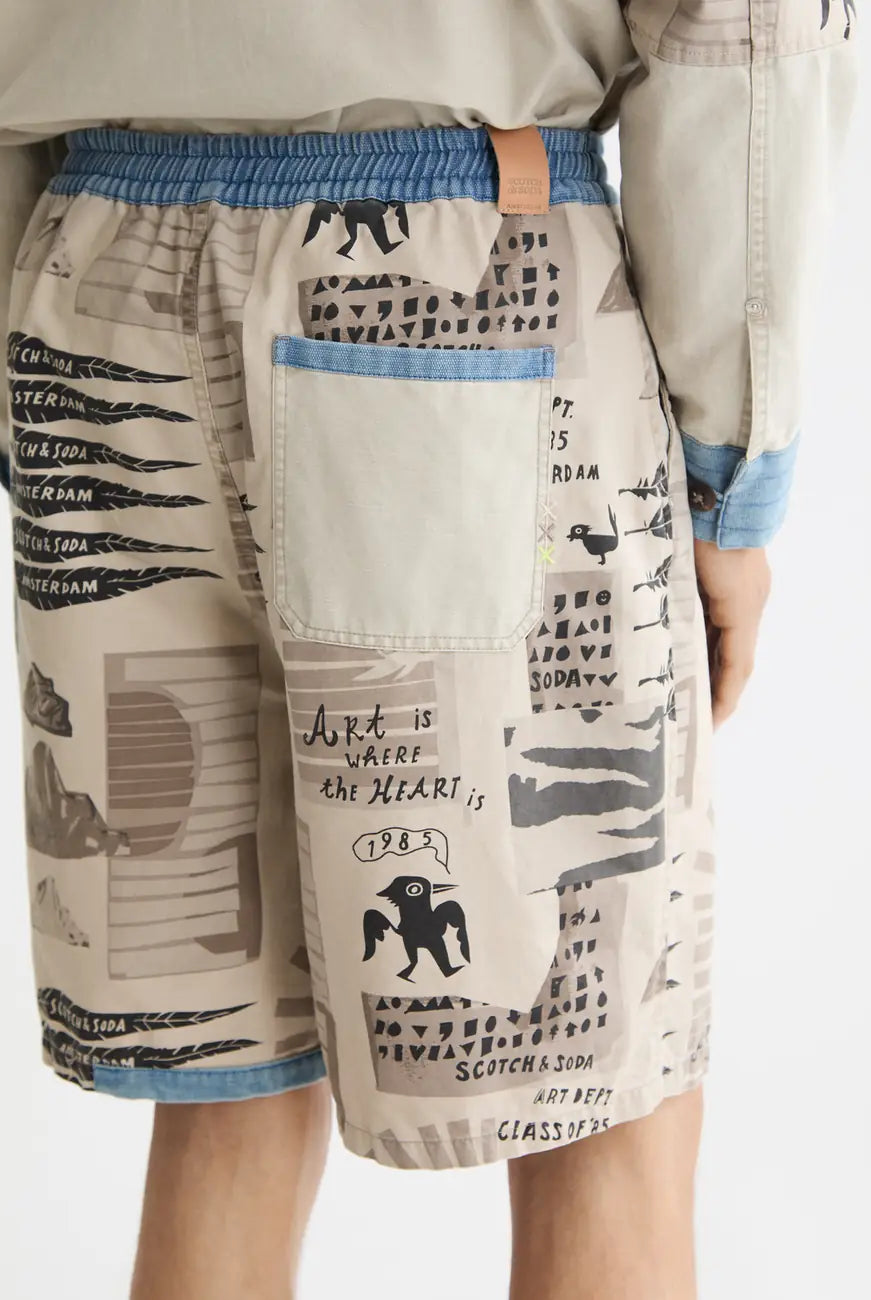 Loose Fit Bermuda Shorts detail view by Scotch & Soda