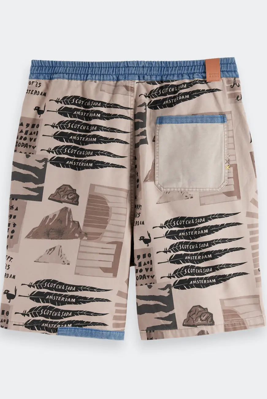 Loose Fit Bermuda Shorts flat lay back view by Scotch & Soda