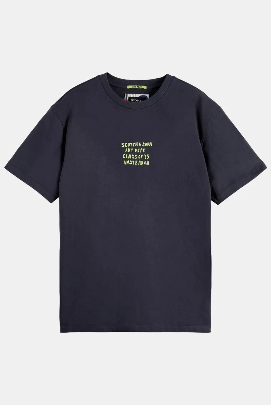 relaxed-fit-artwork-t-shirt-1 back view by Scotch & Soda