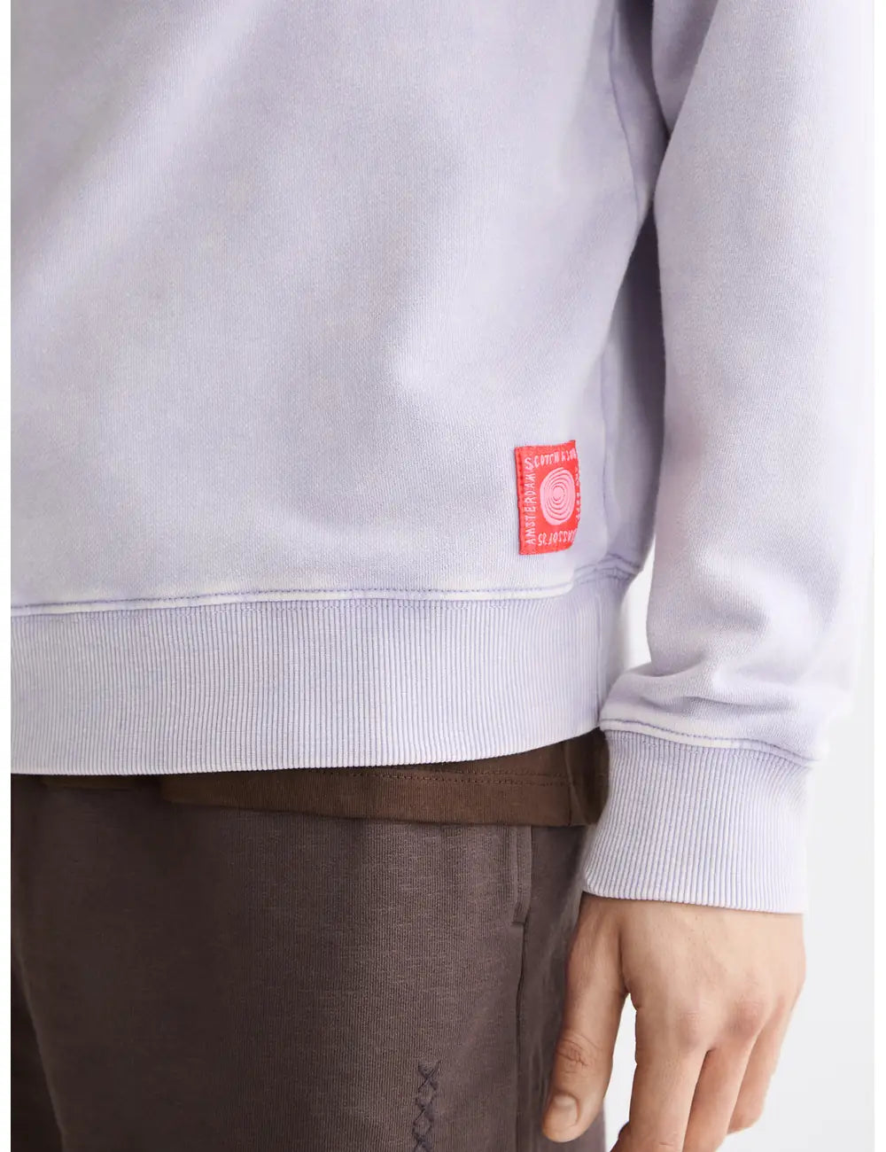 Relaxed Fit Hoodie detail view by Scotch & Soda