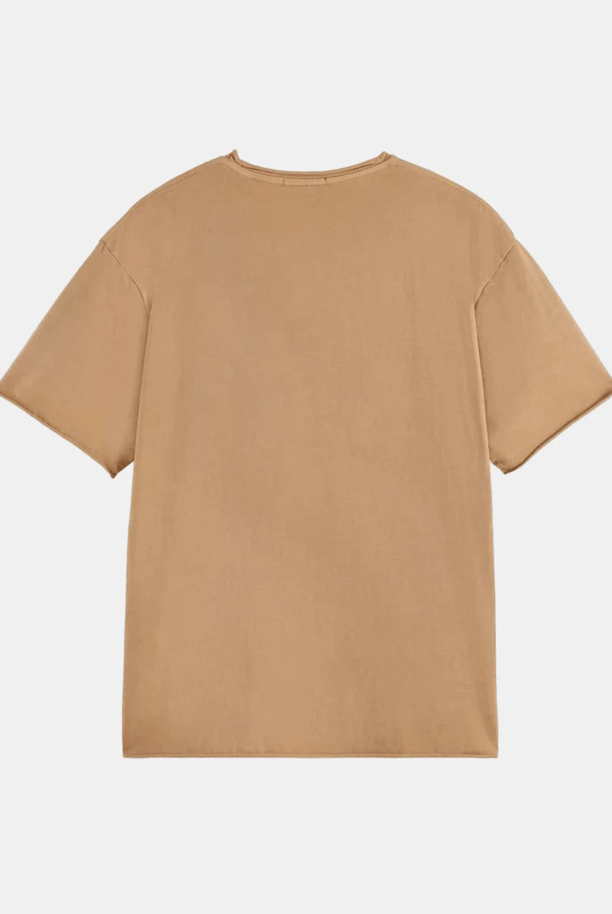 raw-edge-t-shirt-1 back view by Scotch & Soda